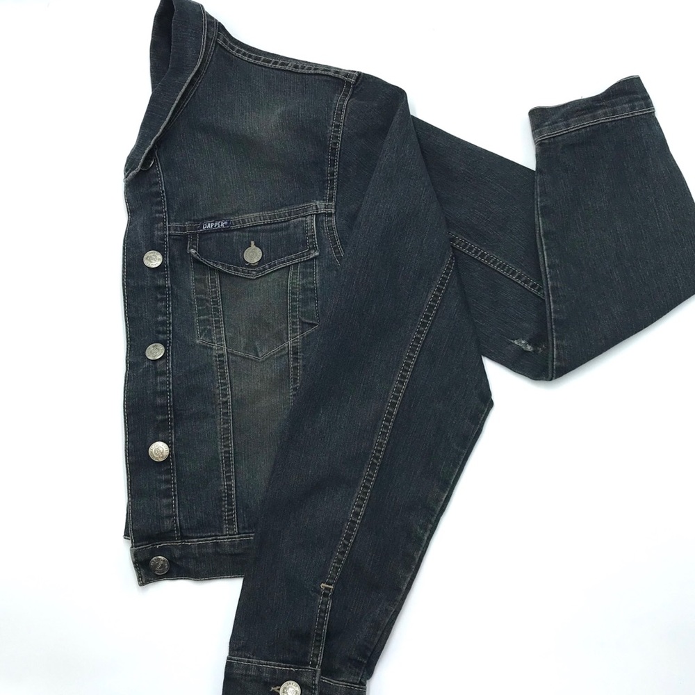 Dapper Jean Jacket, Size S, Euc - image 4